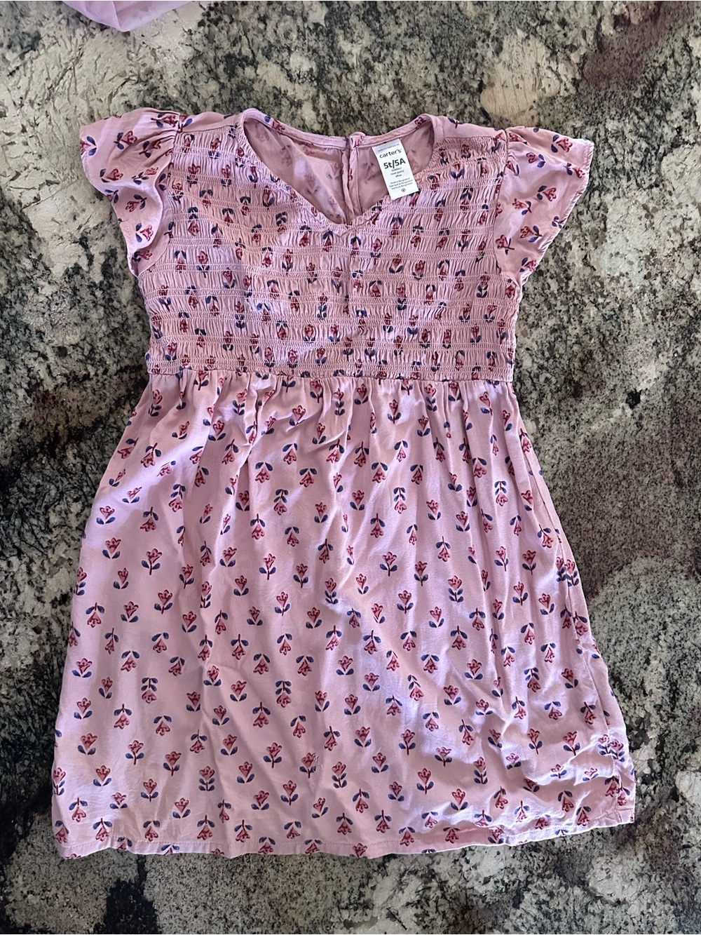 BUNDLE: Girls Pink and Blue Mixed Dresses - Cat & Jack + Carters, size 5T +BONUS - Picture 5 of 8